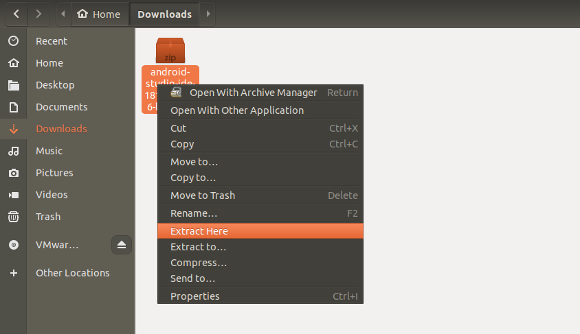 how to install android studio in ubuntu