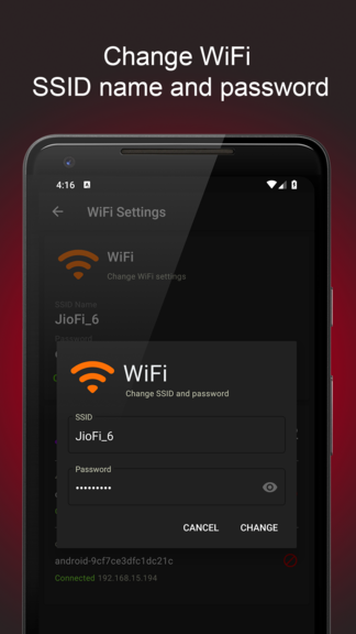 change ssid password